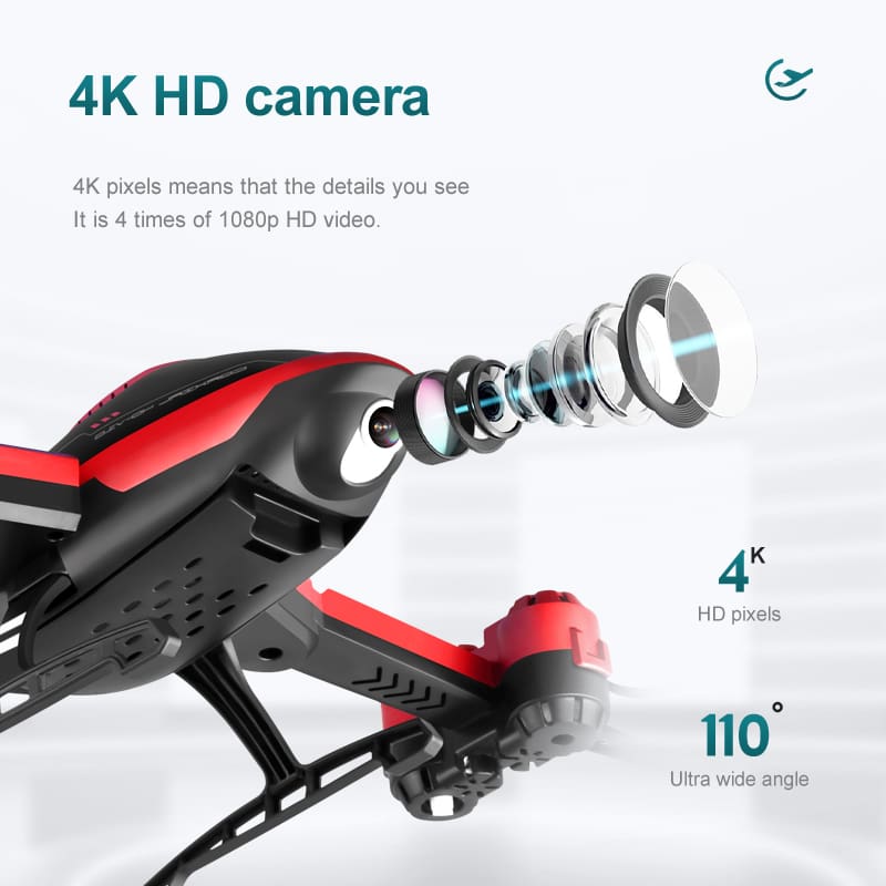WIFI FPV Mini RC Drone with 4k profesional HD Camera