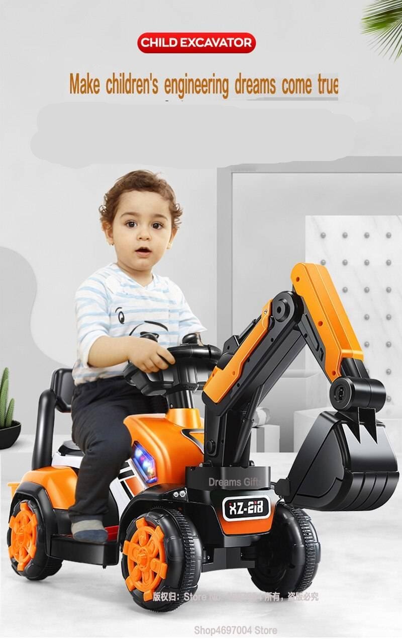 Electric Excavator Ride On Car Toy For Child