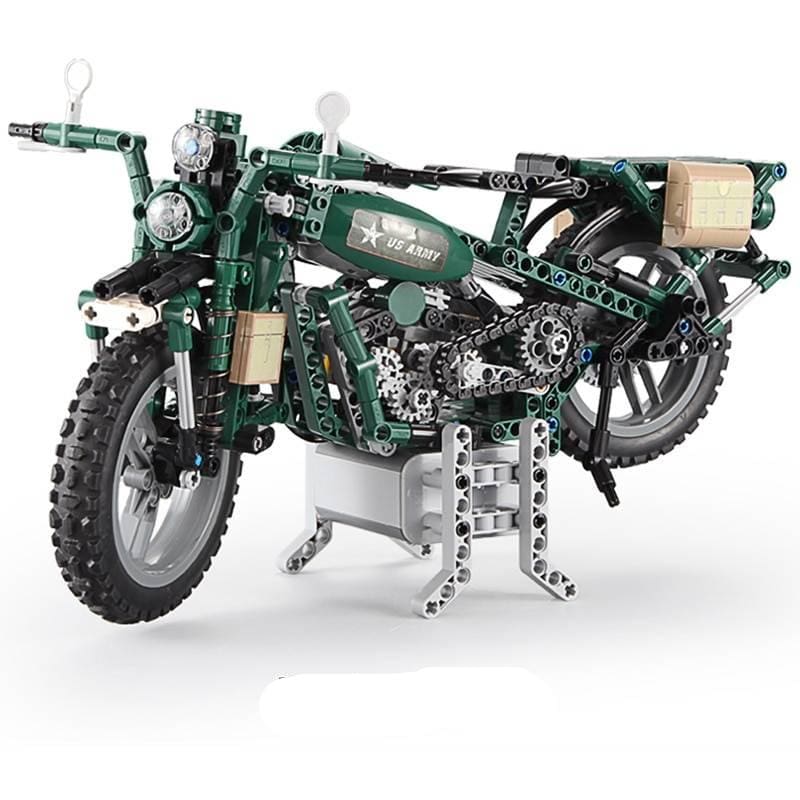 World War 2 Motorcycle DIY Model Building Blocks Toy - GYOBY TOYS