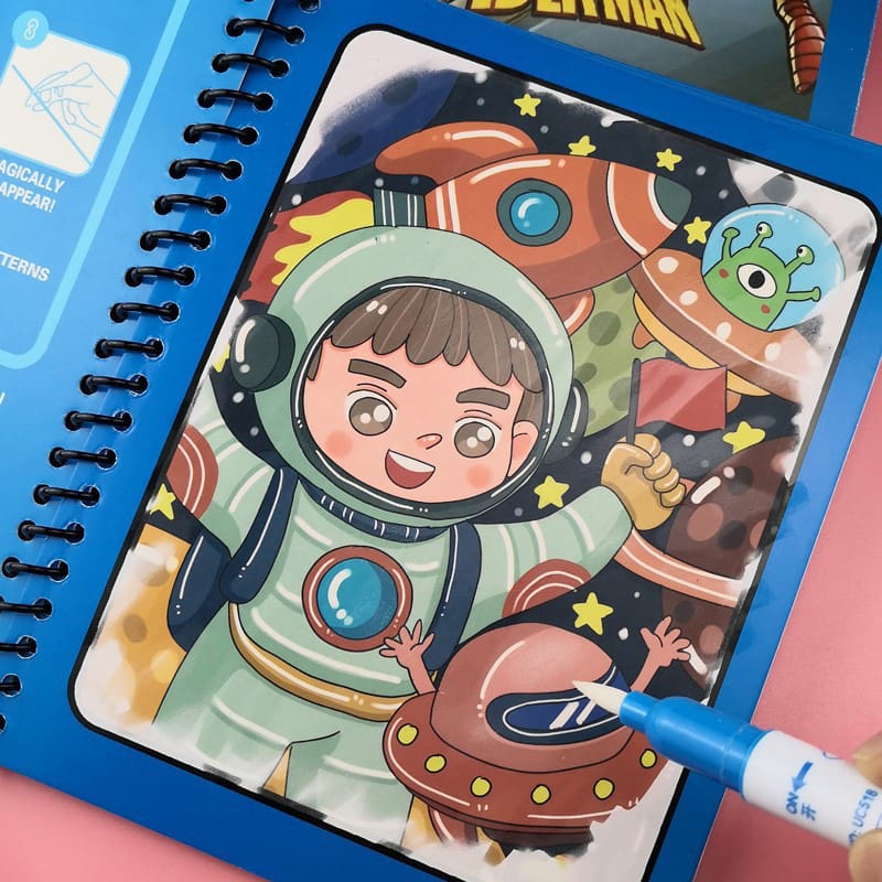 Montessori Toys Reusable Coloring Book Magic for Kids