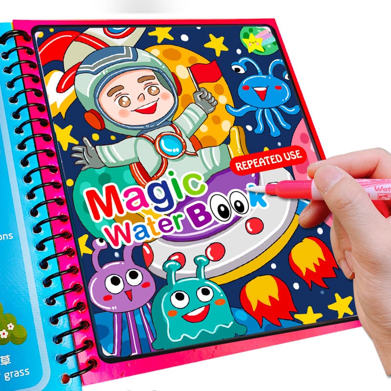 Montessori Toys Reusable Coloring Book Magic for Kids