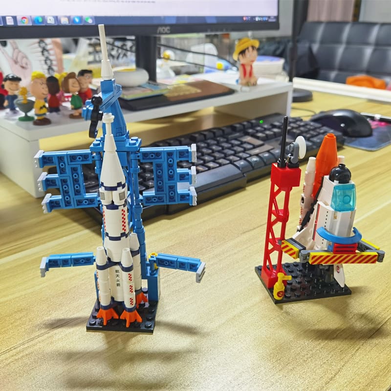 DIY Space Rocket Building Blocks for Kids