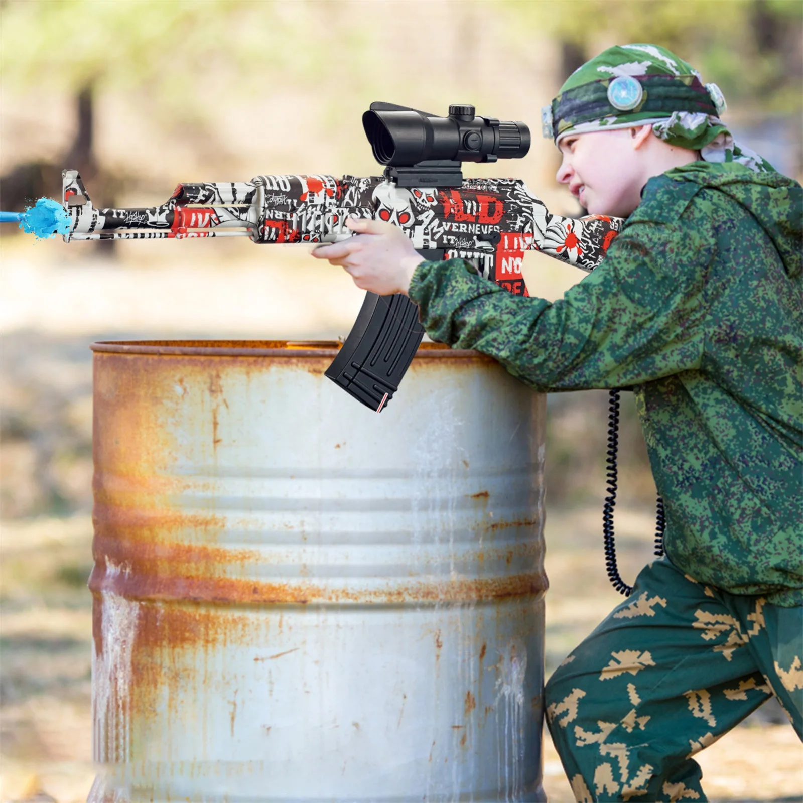 Outdoor Shooting AK 47 Water Bullet Gun Toy