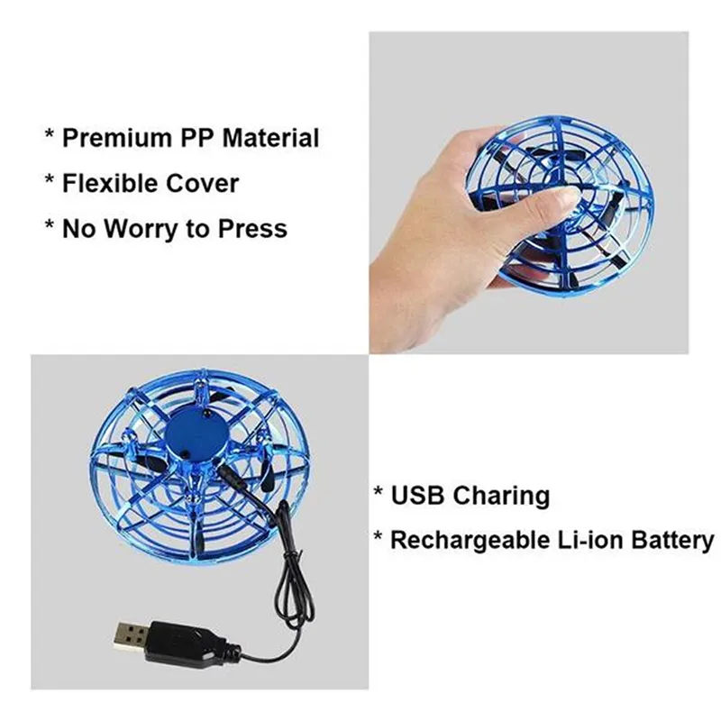 Hand Sensing Electronic UFO Drone Toy for Kids