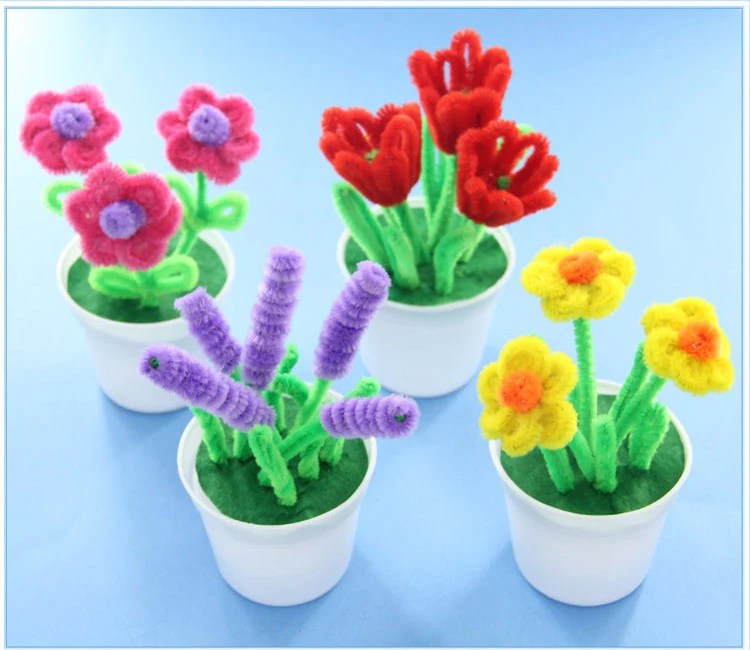 Handmade Twisted DIY Flower Craft Toy for Kids