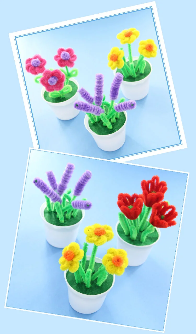 Handmade Twisted DIY Flower Craft Toy for Kids