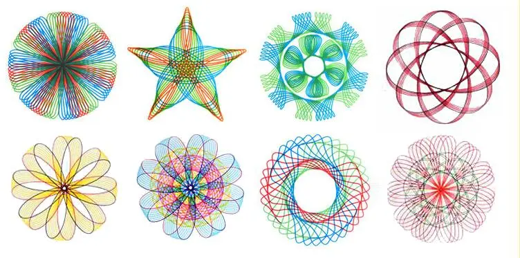 10-33pcs Spirograph Design Arts Craft Kit Classic Amazing Designs Rainbow Magic Scratch Off Paper Set Children Kids Drawing Toys