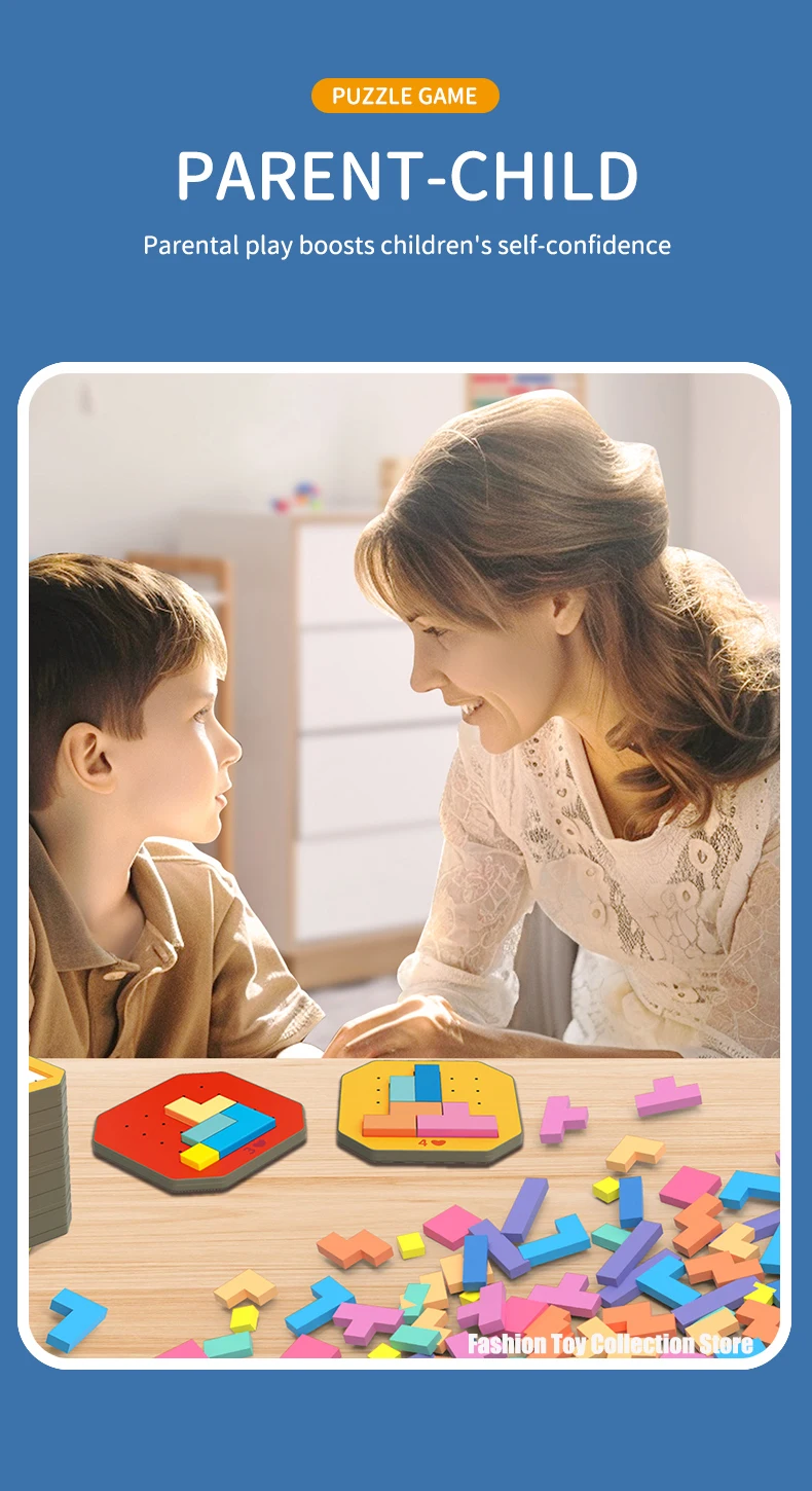 3D Creative Tangram Puzzle Game Toys for Kids