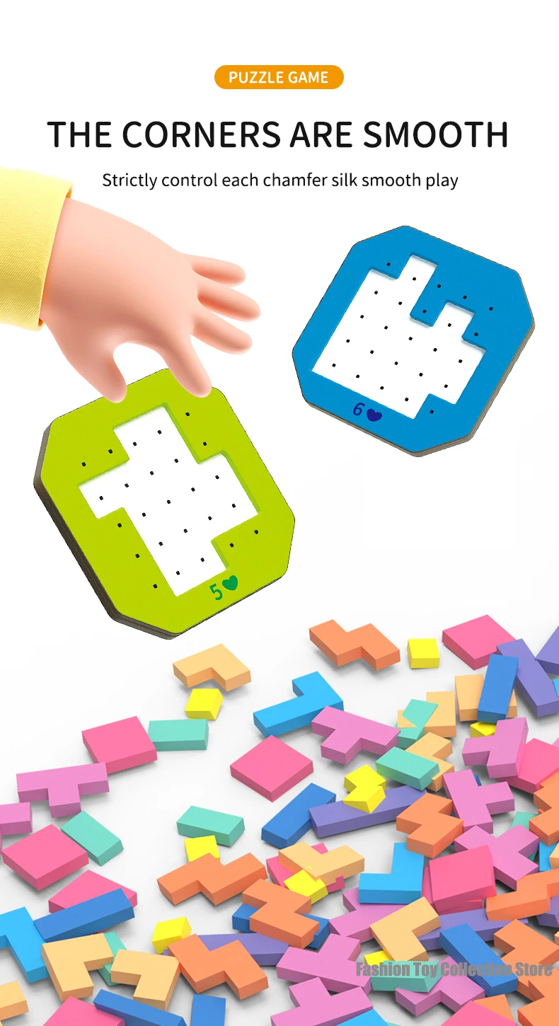 3D Creative Tangram Puzzle Game Toys for Kids