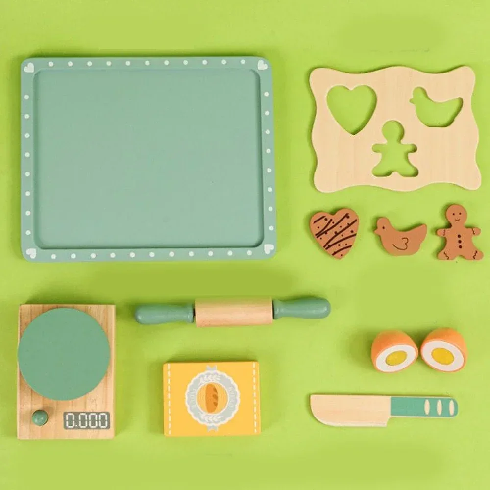 Wooden Kitchen Set for Kids - Cookie and Coffee Maker Toys