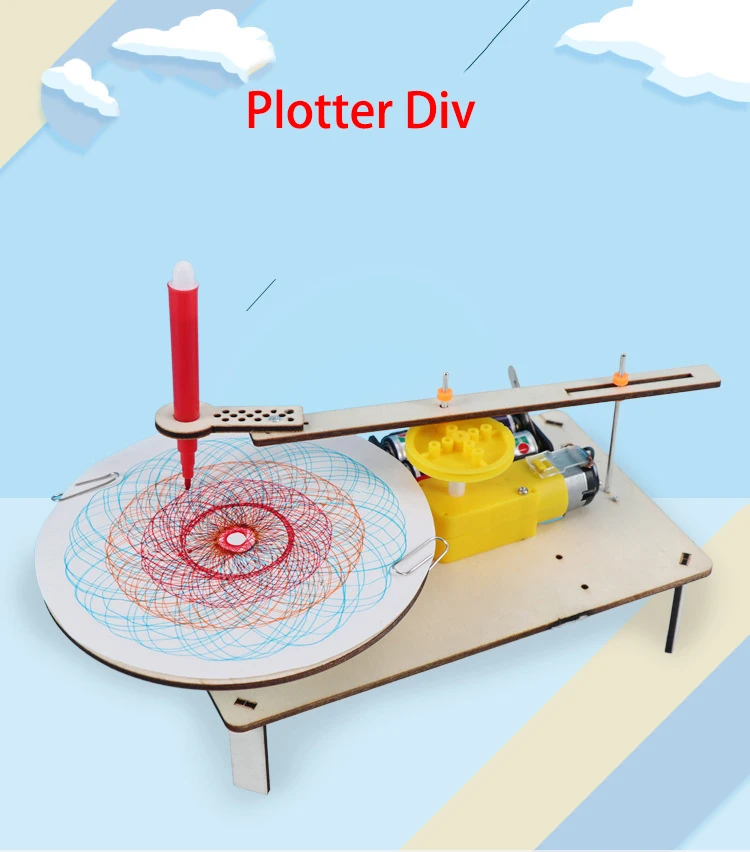 Children’s STEM Toys | DIY Wooden Electric Drawing Robot Kit