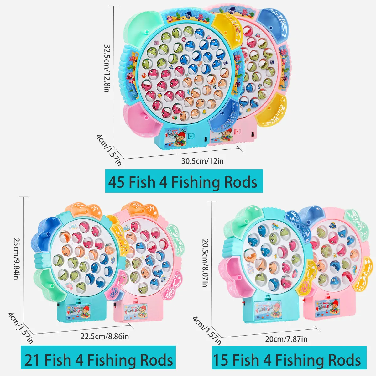 Family Board Games - Magnetic Fishing Game with Rods