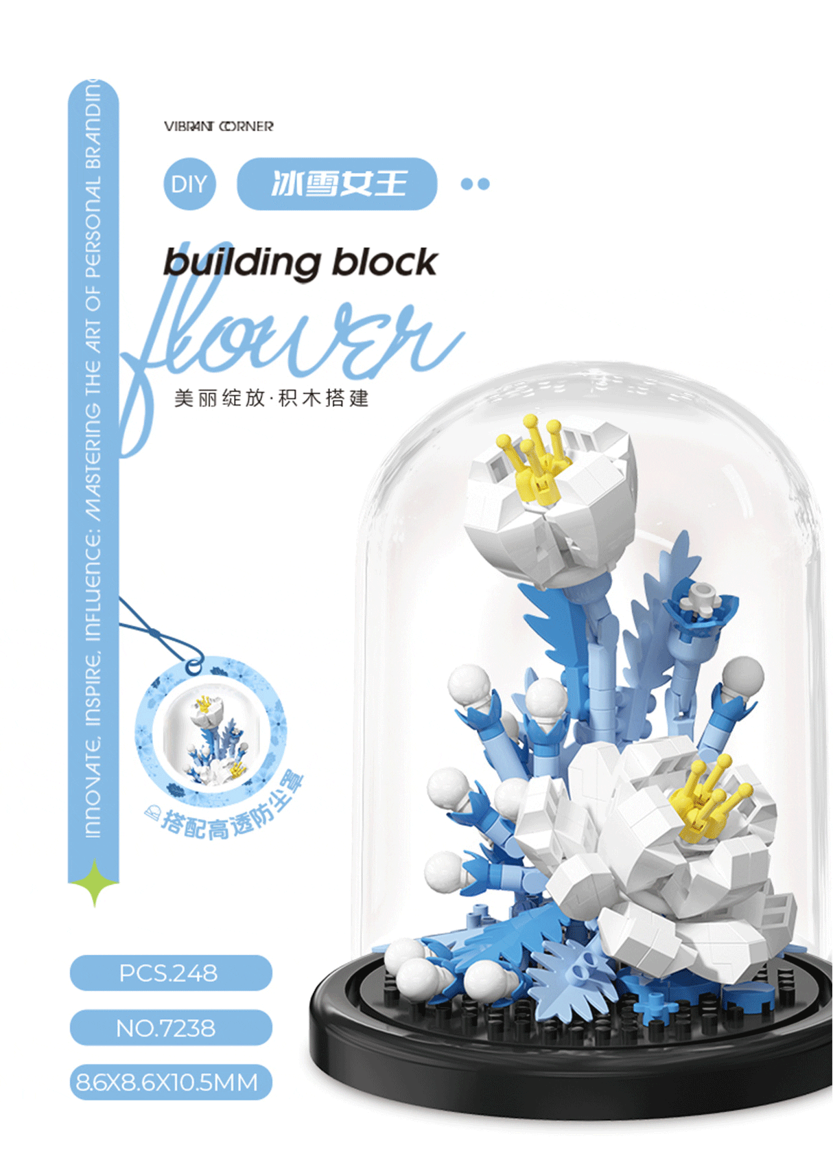 Building Blocks Toys - Artificial Flower Bouquet Model