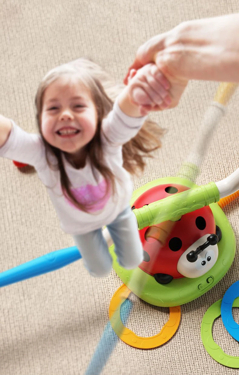 Multifunction Ladybug Game – Skipping Rocket Launcher and Ring Toss